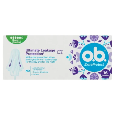 O.B. ExtraProtect Super + Comfort Tampony 16 ks