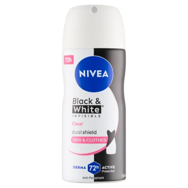 Nivea Black & White Invisible Clear sprej antiperspirant 100 ml