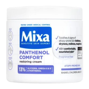 Mixa Panthenol Comfort obnovující tělová péče i pro pokožku se sklonem k atopii 400 ml