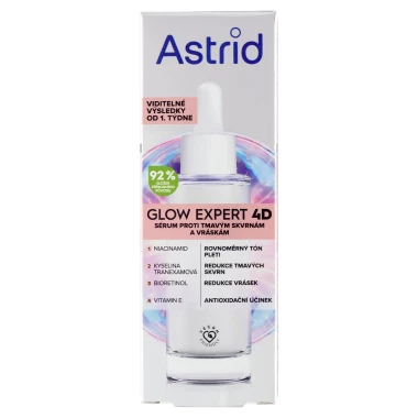 Astrid Glow Expert 4D sérum proti tmavým skvrnám a vráskám 30ml