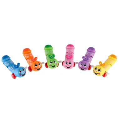 Teddies červík na natažení lezoucí 13 cm - mix barev 1 ks