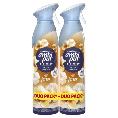 Ambi Pur Gold Orchid Osvěžovač vzduchu ve spreji 2 x 185 ml