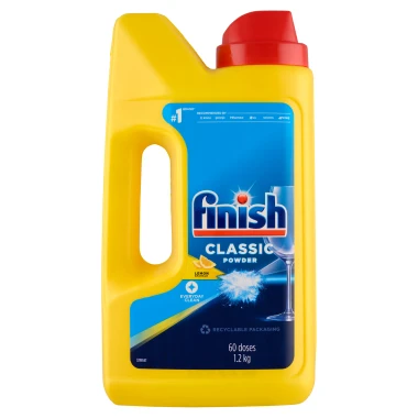 Finish Classic Lemon Sparkle prášek do myčky nádobí 1,2 kg