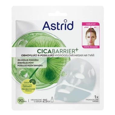 Astrid CICABARRIER+ obnovující a posilující hydrogelová maska na tvář 1 ks