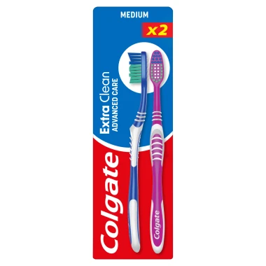 Colgate Extra Clean zubní kartáček střední 2 ks