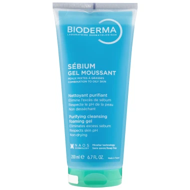 Bioderma Sébium Foaming Gel čisticí gel na smíšenou až mastnou pleť 200 ml