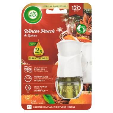 Air Wick elektrický osvěžovač vzduchu strojek a náplň zimní punč 19 ml