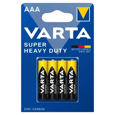 VARTA Super Heavy Duty AAA zinko-uhlíkové baterie 4 ks