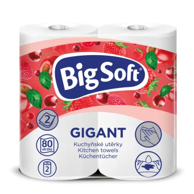 Big Soft Gigant kuchyňské utěrky 2vrstvé 2 ks