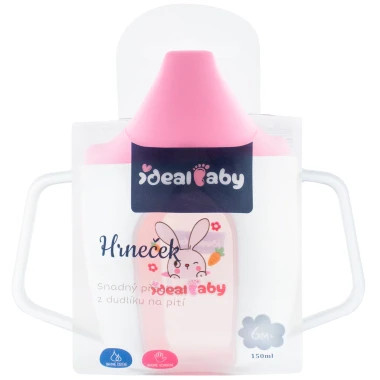 Ideal Baby Hrneček 6m+ růžový 150 ml