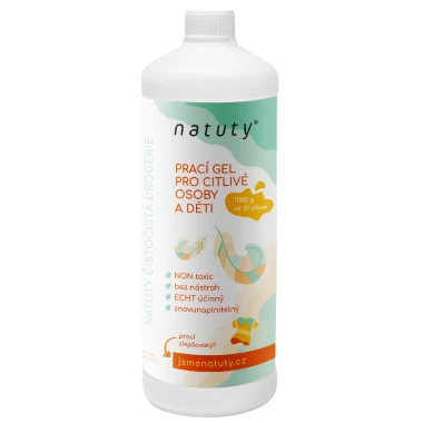 Natuty prací gel pro citlivé osoby a děti 1000 g