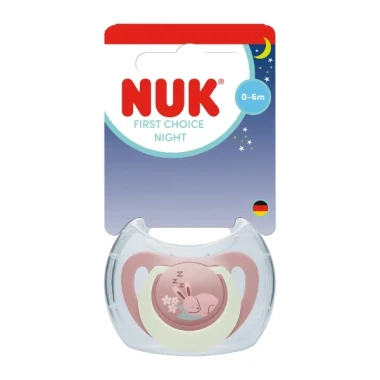 NUK Dudlík First Choice Night 0-6m - mix barev 1 ks