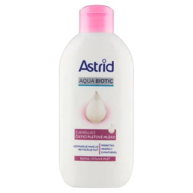 Astrid Aqua Biotic zjemňující čisticí pleťové mléko 200ml