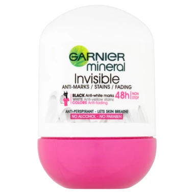 Garnier Mineral Invisible Anti-marks/stains/fading Antiperspirant roll-on 50 ml