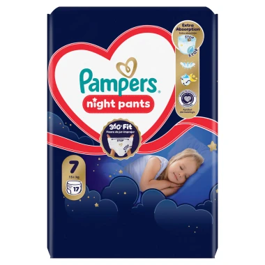 Pampers Pants Night, vel. 7, 17 ks