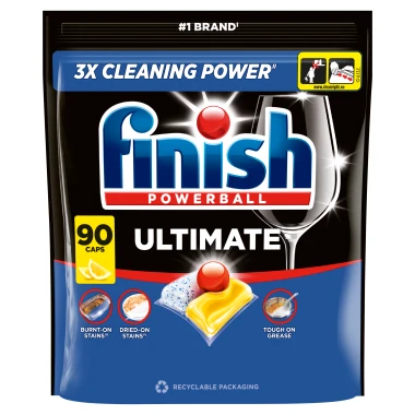 Finish Ultimate kapsle do myčky nádobí - Lemon 90 ks