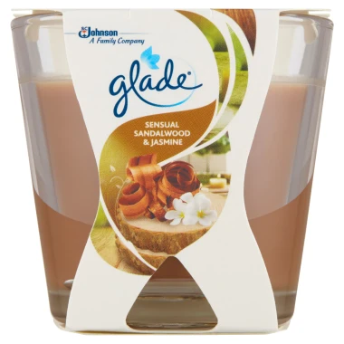 Glade Mini Sensual Sandalwood & Jasmine parfémovaná svíčka 70g
