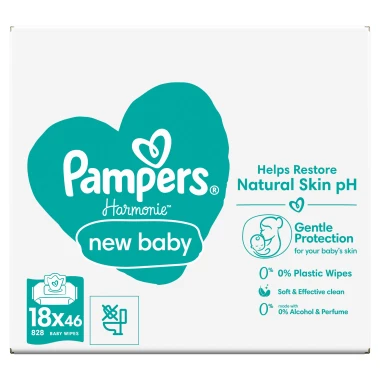Pampers Harmonie New Baby Čisticí ubrousky 828 ks