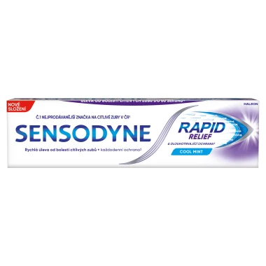 Sensodyne Rapid Relief Cool Mint zubní pasta s fluoridem 75 ml