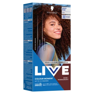 Schwarzkopf Live Colour Moment Semi-Permanent barva na vlasy 065 rumově hnědá