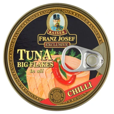 Franz Josef Kaiser Exclusive Tuňák kousky ve slunečnicovém oleji s chilli 170 g