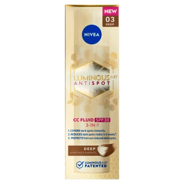 Nivea Luminous630 CC krém 3 v 1 tmavý odstín s SPF30 40 ml