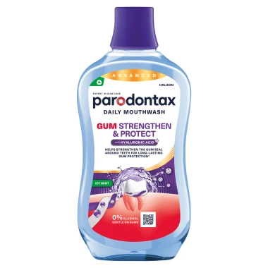 Parodontax Posílení a ochrana dásní Icy Mint Ústní voda bez alkoholu 500 ml