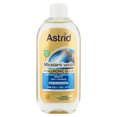 Astrid Hyaluronic Gold micelární voda 400 ml