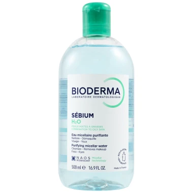 Bioderma Sébium H2O Micellar Solution micelární voda pro mastnou pleť s akné 500 ml