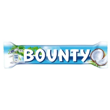 Bounty Mléčná čokoláda plněná kokosem 57 g