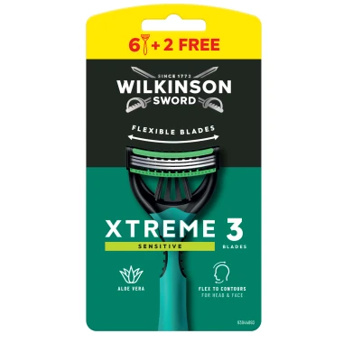 Wilkinson Sword Pánská holítka Xtreme3 Sensitive 6 + 2 ks
