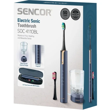 Sencor SOC 4110BL elektrický zubní kartáček modrý