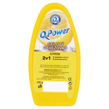 Q-Power Gelový osvěžovač citrón 150 g
