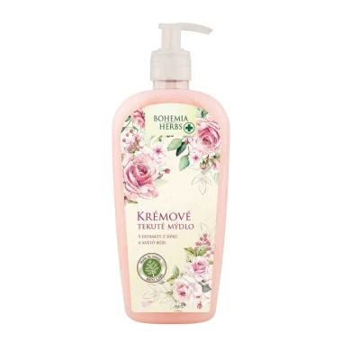 Bohemia Herbs Tekuté mýdlo růže 300 ml