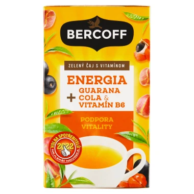 Bercoff Zelený čaj s vitaminem B6 16 ks