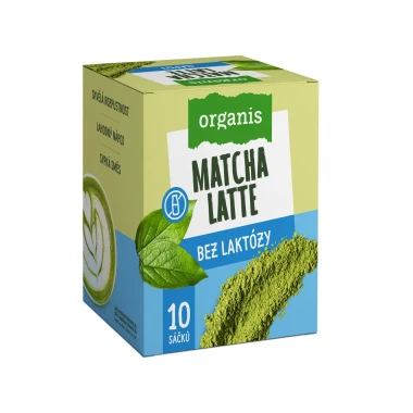 Organis Matcha Latte bez laktózy 10 x 27 g