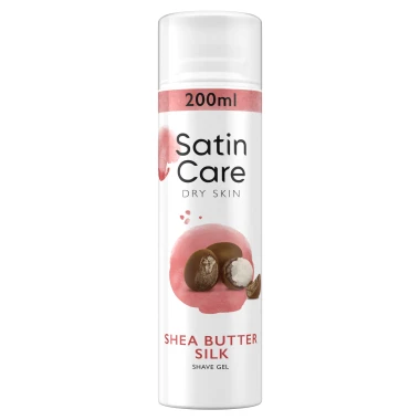 Gillette Satin Care Gel na holení Shea Butter Silk 200 ml