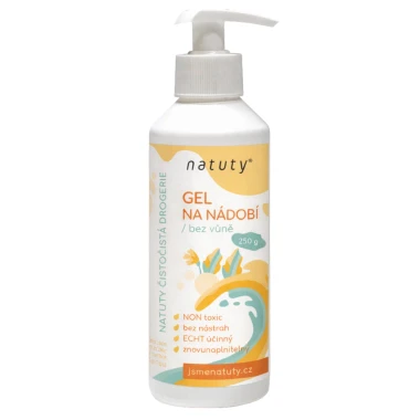 Natuty gel na nádobí pro citlivé osoby s pumpičkou 250 g