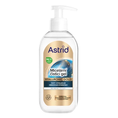 Astrid Hyaluronic Gold Micelární čisticí gel 200 ml