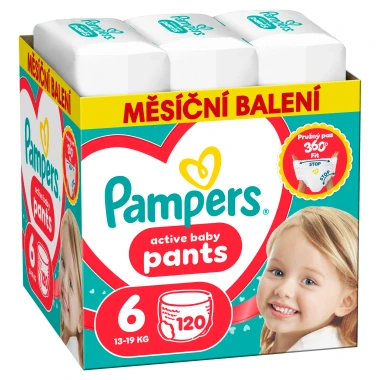 Pampers Active Baby Pants, vel. 6, 120 ks