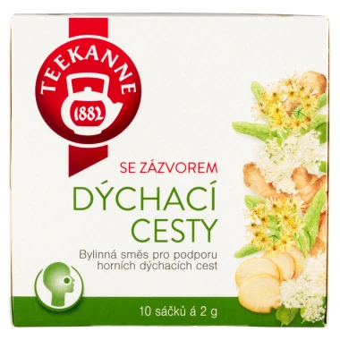 Teekanne Dýchací cesty se zázvorem bylinná směs 10 x 2,0g (20g)