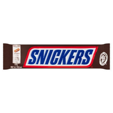 Snickers Mléčná čokoláda plněná nugátem, karamelem a arašídy 50 g