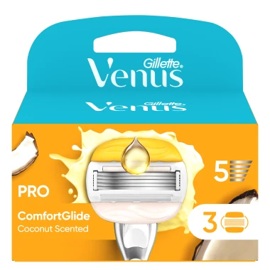 Venus ComfortGlide Coconut plus Olay Hlavice holicího strojku 3 ks