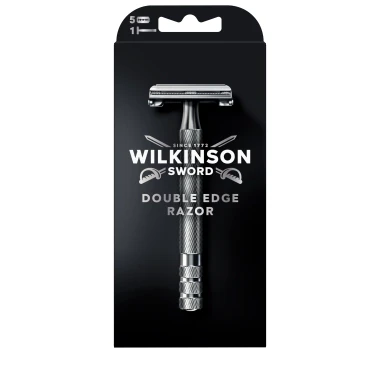 Wilkinson Sword Double Edge Razor Kovový holící strojek + 5 žiletek