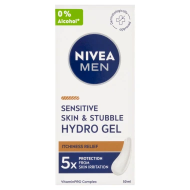 Nivea Men Sensitive Krémový gel na citlivou pleť a strniště 50ml