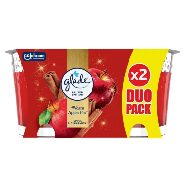 Glade® Candle DUO Svíčky Warm Apple Pie 2 x 112 g