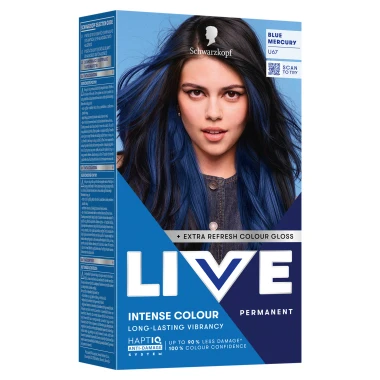 Schwarzkopf Live Intense Colour Permanent barva na vlasy U67 metalická modrá