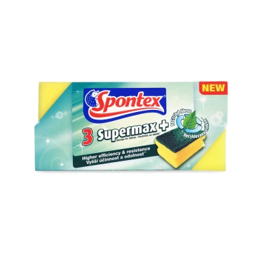 Spontex Super Max+ Houba tvarovaná velká 3 ks