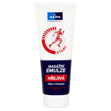 Alpa Start Masážní emulze hřejivá 210ml