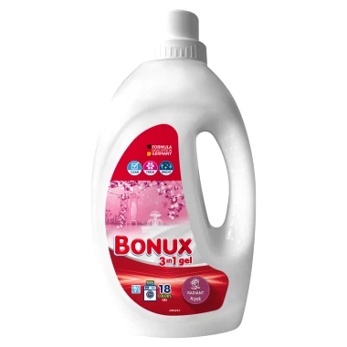 Bonux Radiant Rose prací gel na barevné prádlo 18 PD